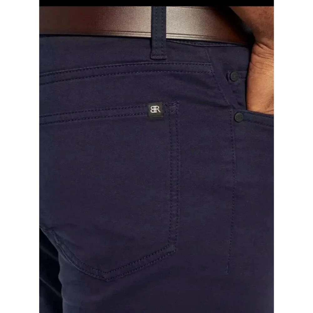 Banana Republic Slim Fit Stretch 5 Pocket Pant in Navy Blue Size 36 x 30”